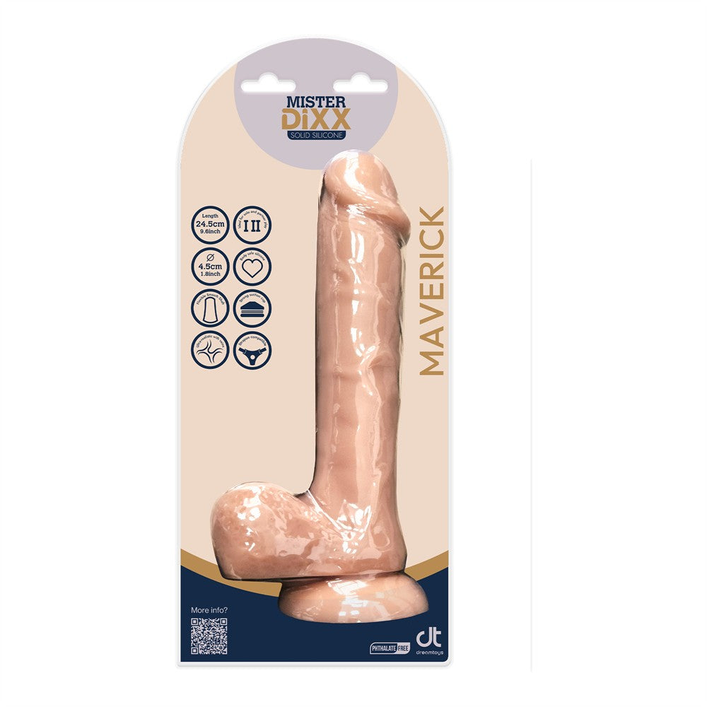 Mister Dixx Maverick 9.6 Inch Silicone Dildo Light