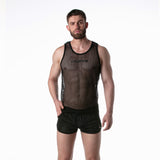 Leader Mesh Tank Top Black