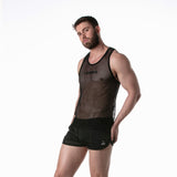 Leader Mesh Tank Top Black