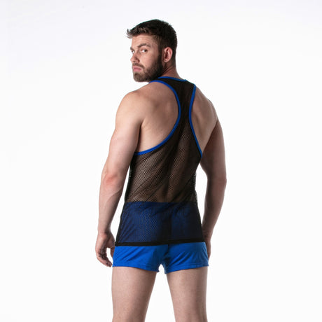 Leader Mesh Tank Top Blue