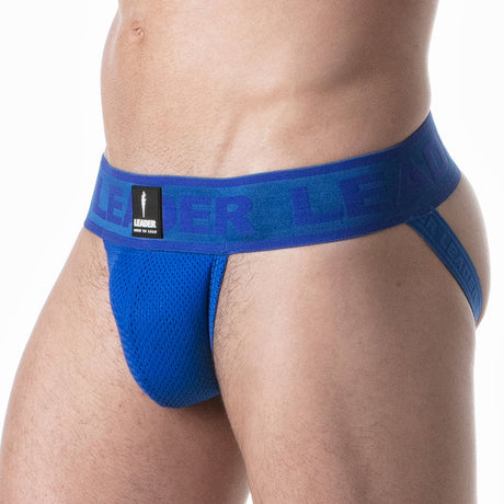 Leader Sport Mesh Jockstrap Blue