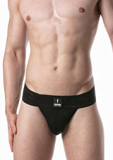 Leader Sports Mesh Jockstrap Black