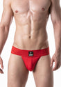 Leader Sports Mesh Jockstrap Red