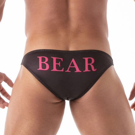 Leader ID Bikini Swim Briefs Bear Black