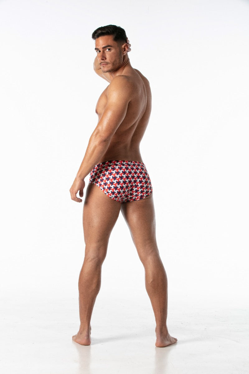 Leader Hamptons Swim Brief Red