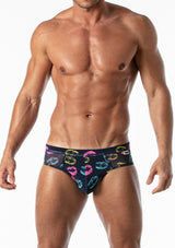 Leader Amor Mesh Swim Brief Navy