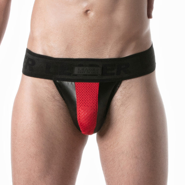 Leader Brut Jockstrap Red