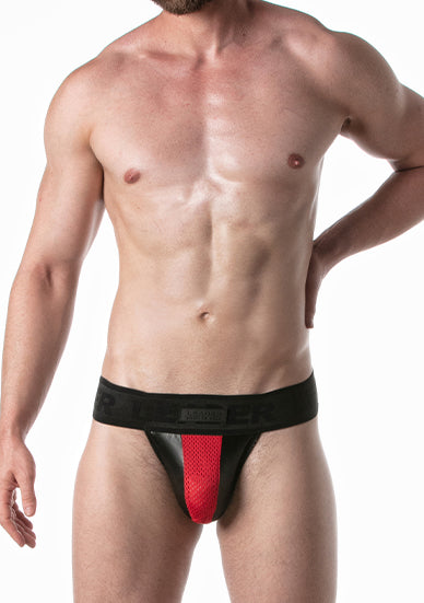 Leader Brut Jockstrap Red