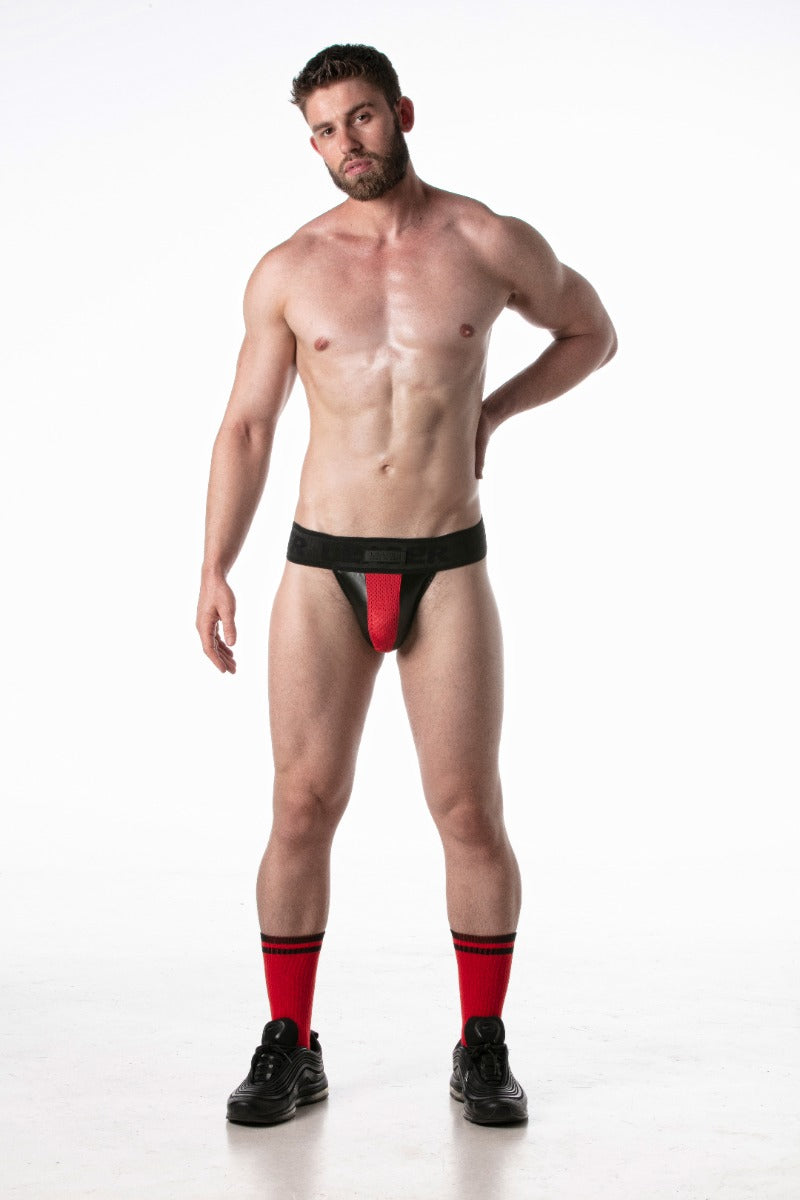 Leader Brut Jockstrap Red