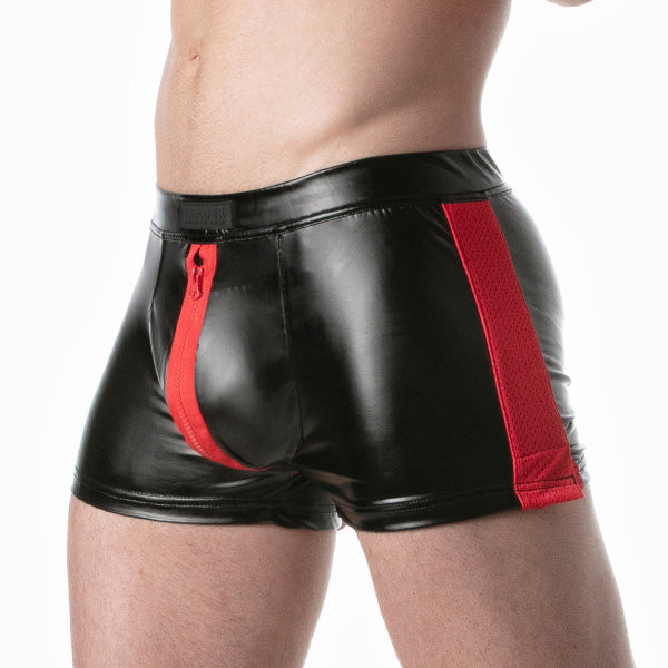 Leader Brut Zipper Shorts Red