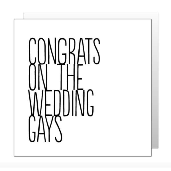 Congrats Gays (BF0324) Greeting Card