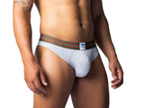 BIKE Active Thong Light Heather Grey