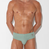 Code 22 Heritage Swim Brief Green