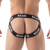 Leader ID Fetish Jockstrap Bear Black