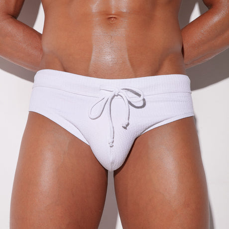 Code 22 New York Swim Brief White