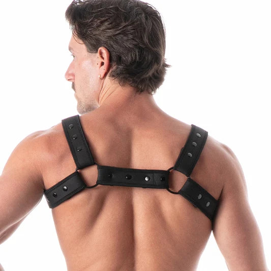Leader Neoprene Harness Black Black