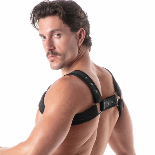 Leader Neoprene Harness Black Black
