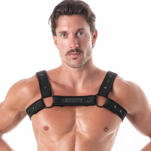 Leader Neoprene Harness Black Black
