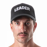 Leader Cap Black White