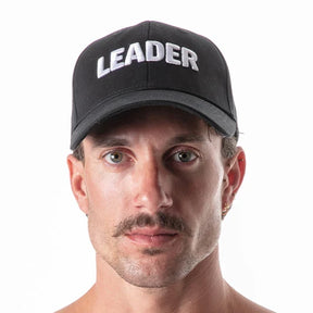 Leader Cap Black White