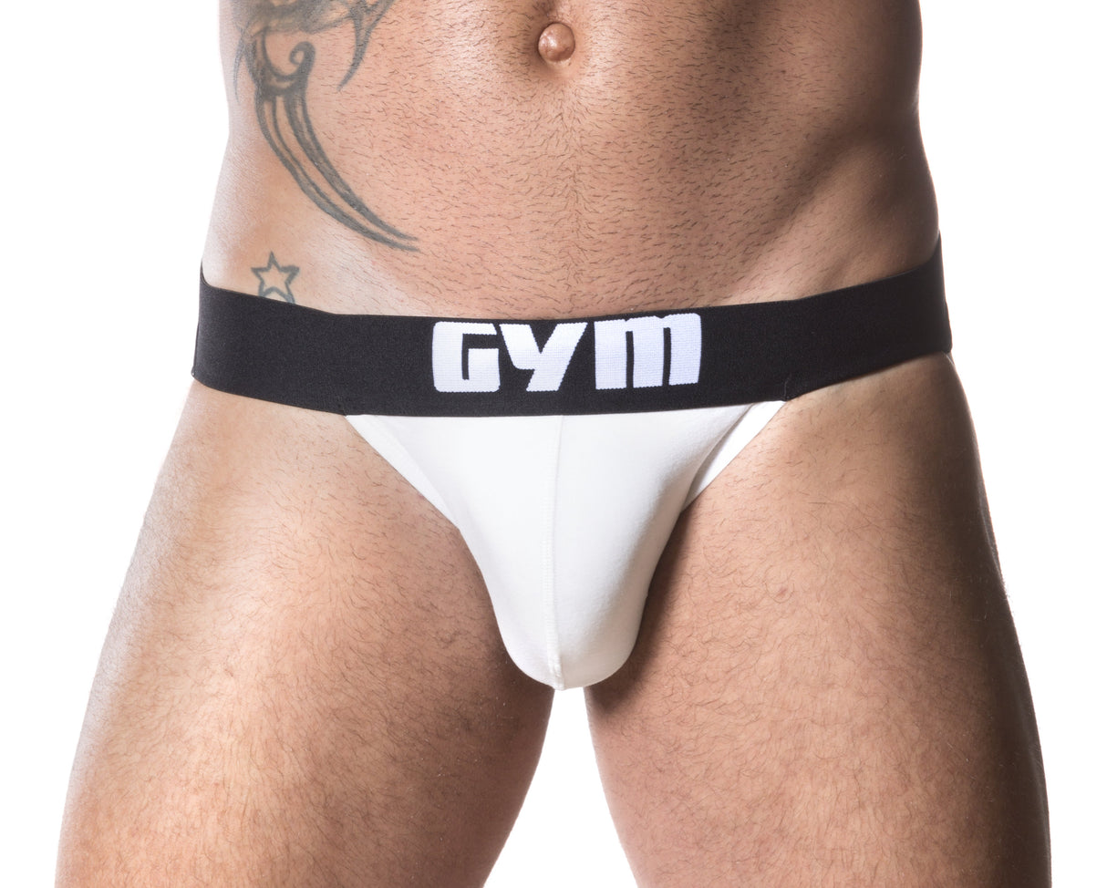 GYM Track Jockstrap White