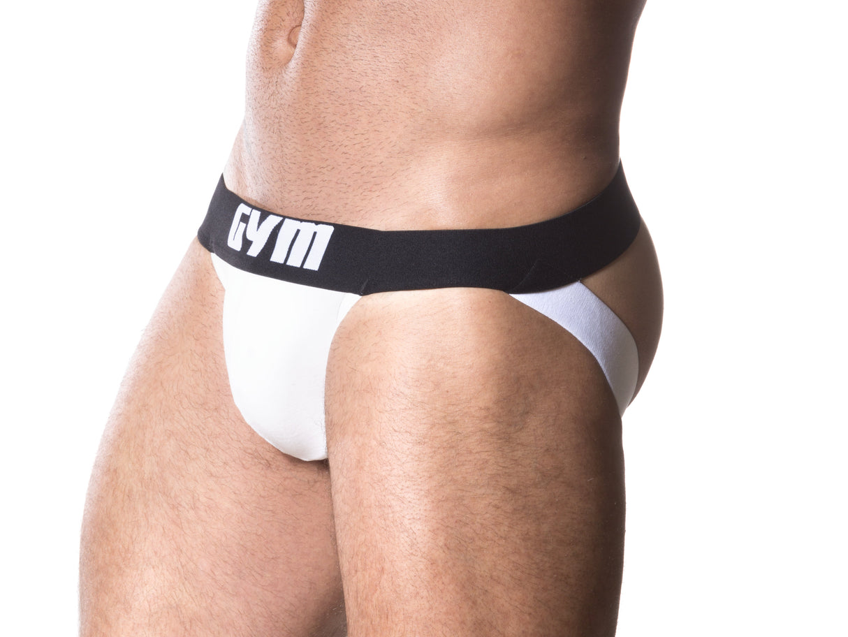 GYM Track Jockstrap White