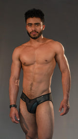 Dale Mas Smooth Skin Neoprene Jock Brief Black