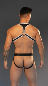 Dale Mas Smooth Skin Neoprene Industry Harness Black White