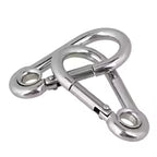 BOUND Bondage Quick Link Spring Snap 2 Pack Silver