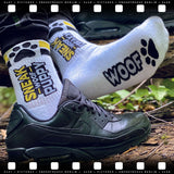 SNEAKFREAXX Woof Puppy Socks White Yellow