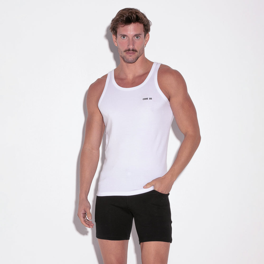 Code 22 Base Tank Top White