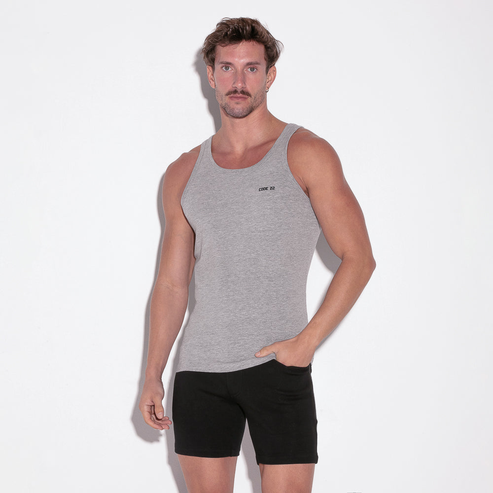 Code 22 Base Tank Top Grey