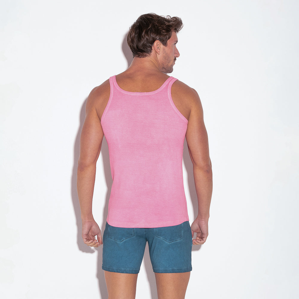 Code 22 Vintage Rib Tank Top Pink