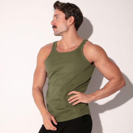 Code 22 Train Tank Top Khaki