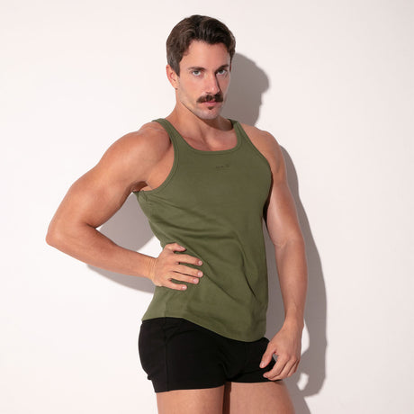 Code 22 Train Tank Top Khaki