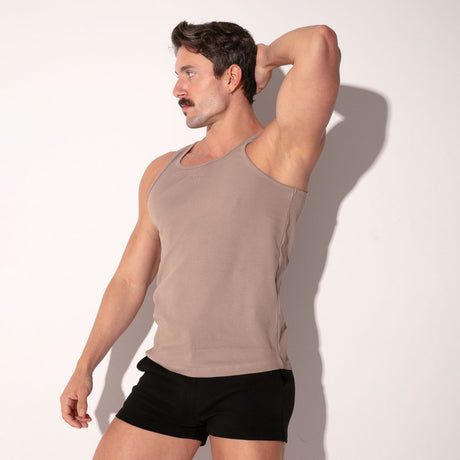 Code 22 Train Tank Top Taupe