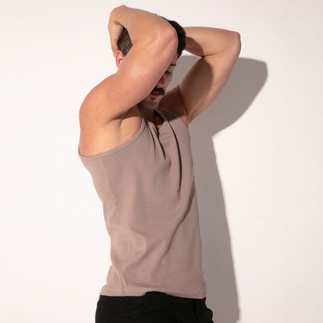 Code 22 Train Tank Top Taupe