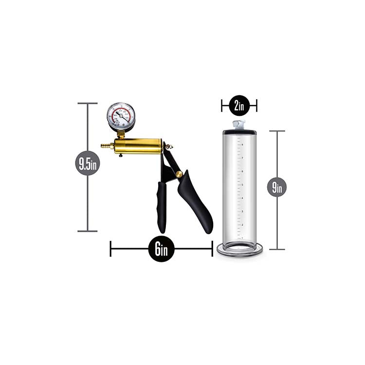 Performance VX6 Vacuum Penis Pump with Brass Pistol & Pressure Gauge