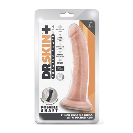Dr Skin Posable Dildo 7 Inch Vanilla
