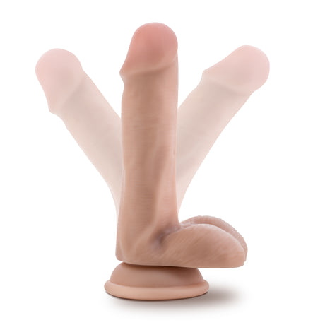 Dr Skin Posable Dildo with Balls 6 Inch Vanilla
