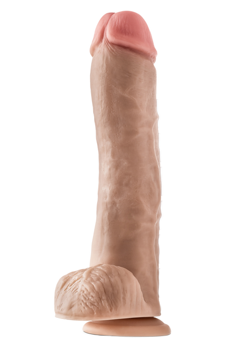Dr Skin Mr Savage Dildo with Balls 11.5 Inch Light
