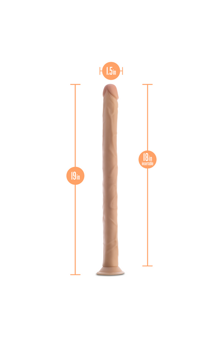 Dr Skin Dildo 19 Inch Light