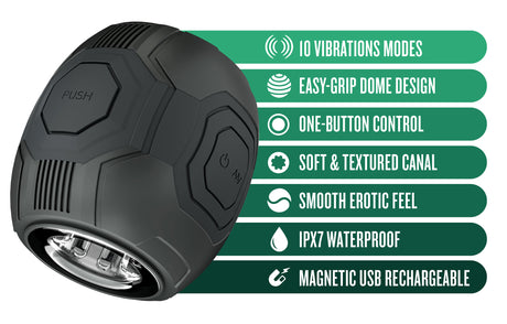 M For Men Dome X Vibrating Masturbator