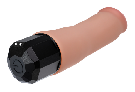 Dr Skin Silicone Dr Avery Vibrating Dildo 7.5 Inch Flesh