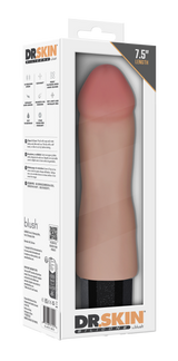 Dr Skin Silicone Dr Avery Vibrating Dildo 7.5 Inch Flesh
