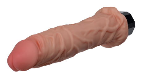 Dr Skin Silicone Dr Webber Vibrating Dildo 9.75 Inch Flesh