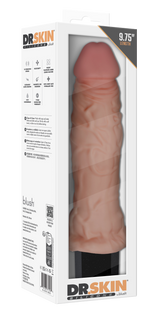 Dr Skin Silicone Dr Webber Vibrating Dildo 9.75 Inch Flesh