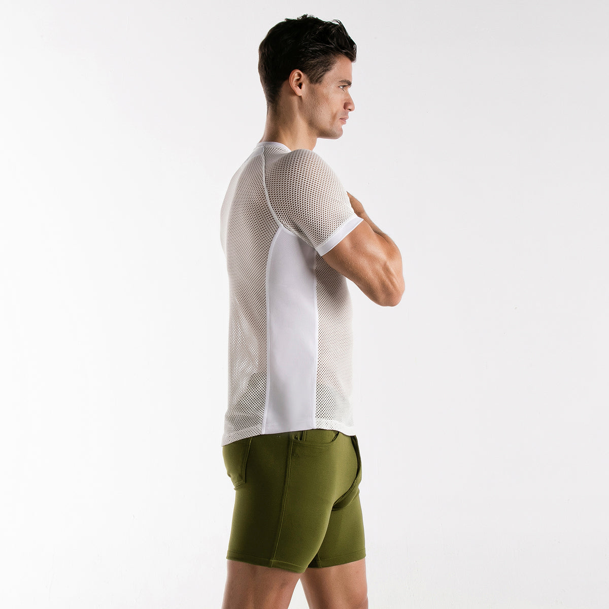 Code 22 Mesh T Shirt White