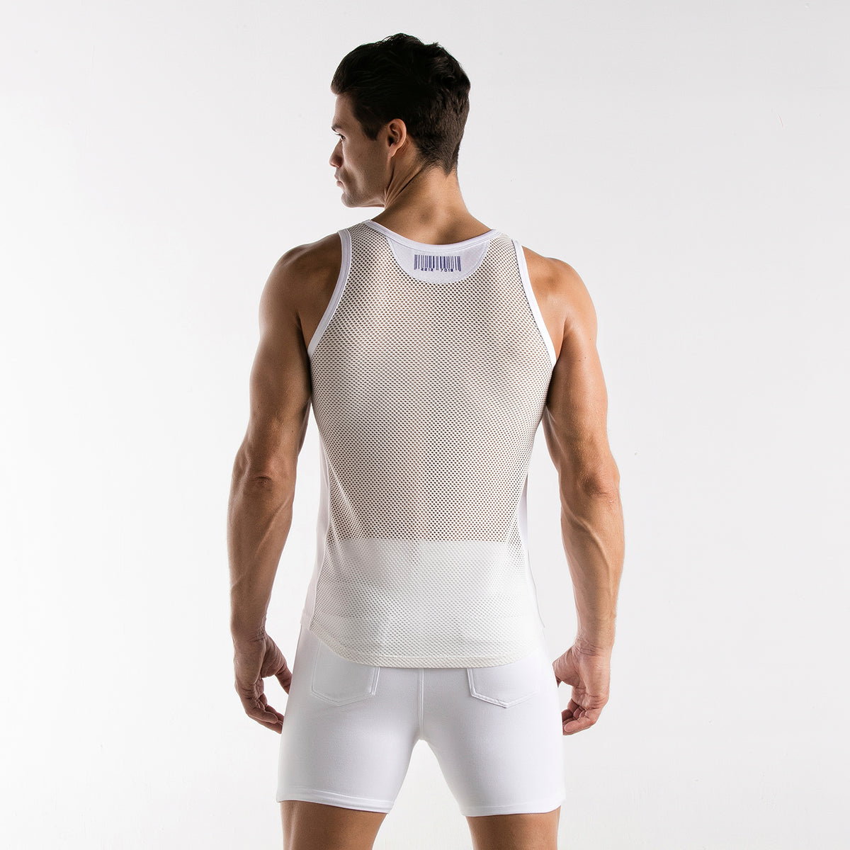 Code 22 Mesh Tank Top White