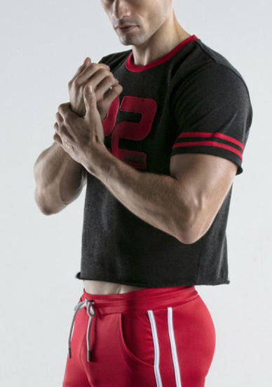 Code 22 Full Contact Crop T Shirt Black